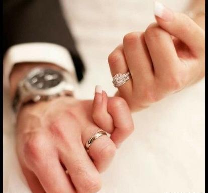 عکس از حلقه عروس و داماد