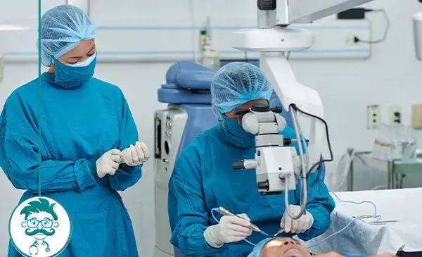 عکس چشم جراحی آب مروارید