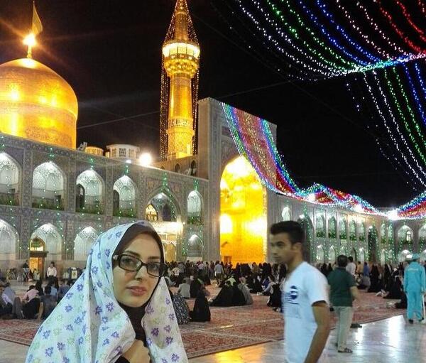 عکس آقا در حرم امام رضا