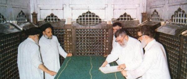 عکس آقا در حرم امام رضا