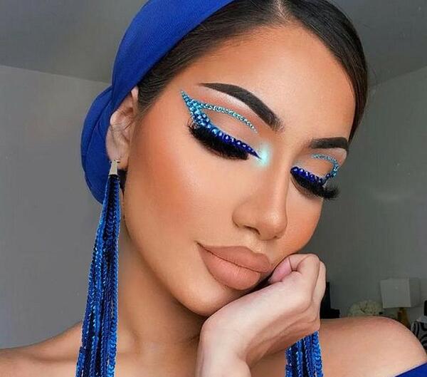 عکس خط چشم دخترانه رنگی
