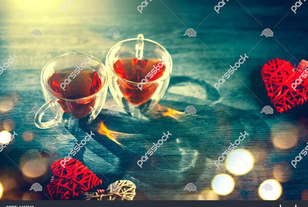 عکس دو فنجان چای عاشقانه