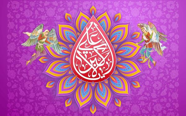 عکس حضرت علی اکبر در آغوش امام حسین