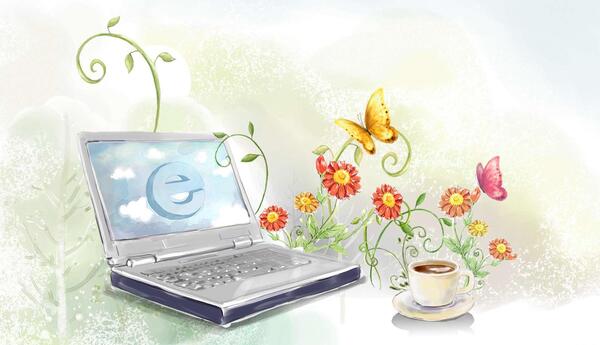 عکس فنجان چای نقاشی