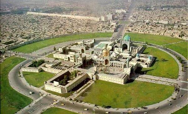 عکس نوشته خداحافظی با حرم امام رضا