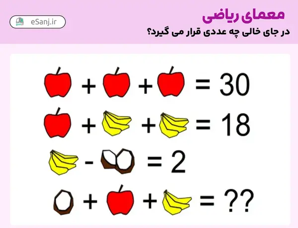 عکس جالب از ریاضی
