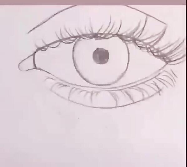 عکس چشم نقاشی آسان
