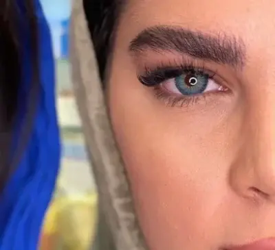 عکس لنز چشم ابی یخی