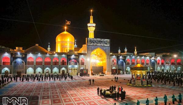 عکس حرم امام رضا در روز شهادت
