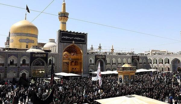 عکس حرم امام رضا در روز شهادت