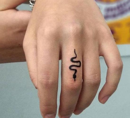 عکس تاتو مار ساده