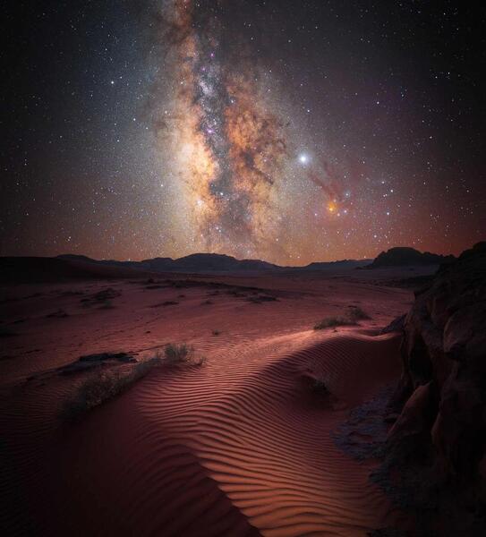 عکس زیبا از آسمان در شب