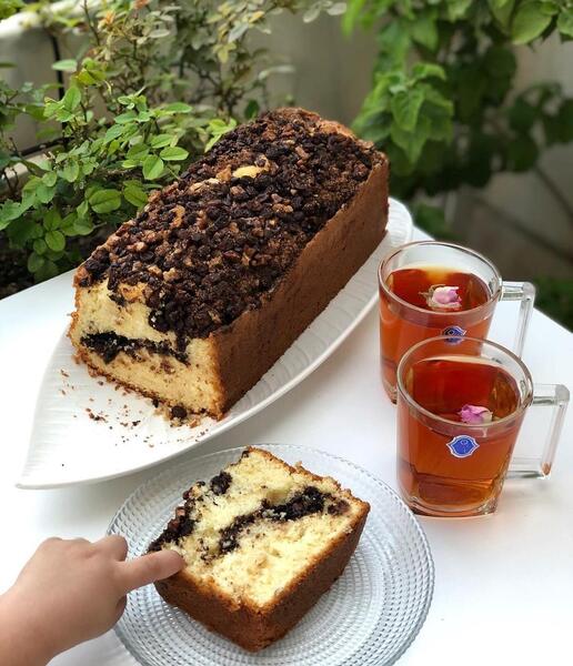 عکس چای و کیک عصرانه