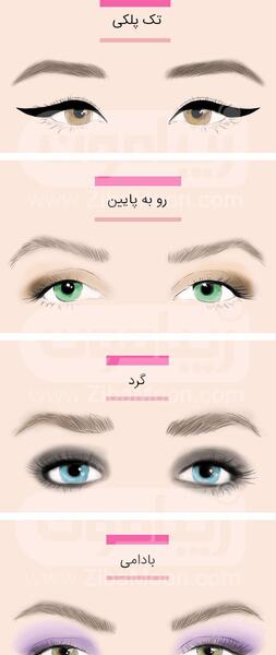 عکس خط چشم بادامی