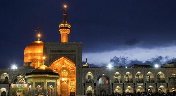 عکس حرم امام رضا در روز تولدش