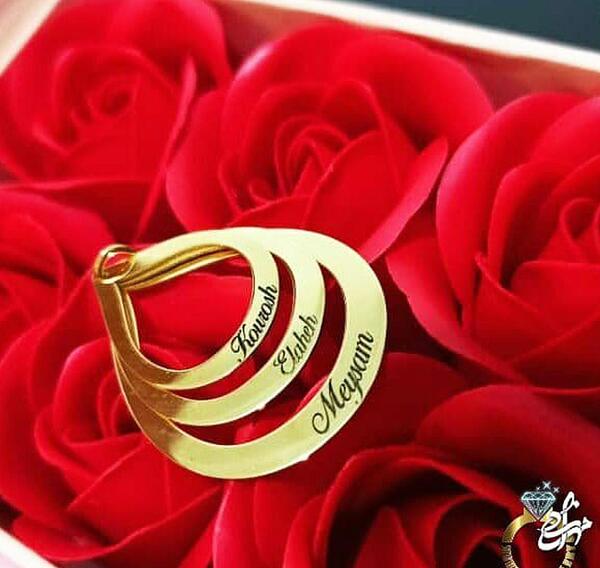 عکس پلاک طلا چای فامیلا