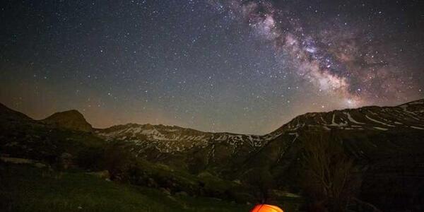 عکس اسمان پرستاره در شب