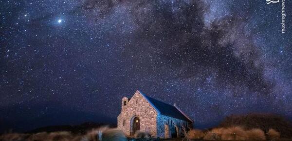 عکس اسمان پرستاره در شب