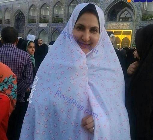 عکس با چادر در حرم امام رضا