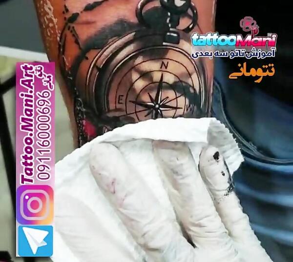 عکس تاتو سه بعدی روی دست