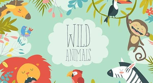 وکتور عکس حیوانات کارتونی بامزه