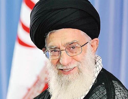 عکس چای خوردن رهبر
