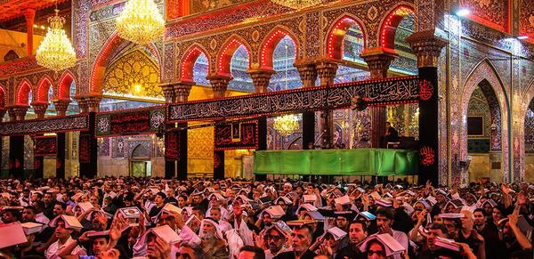 عکس حرم حضرت علی در شب قدر