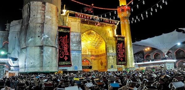 عکس حرم حضرت علی در شب قدر