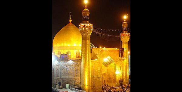 عکس حرم حضرت علی در شب قدر