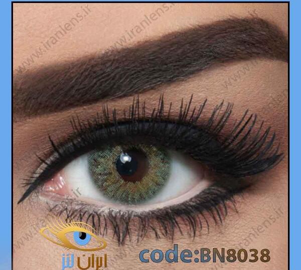 عکس لنز چشم سبز عسلی