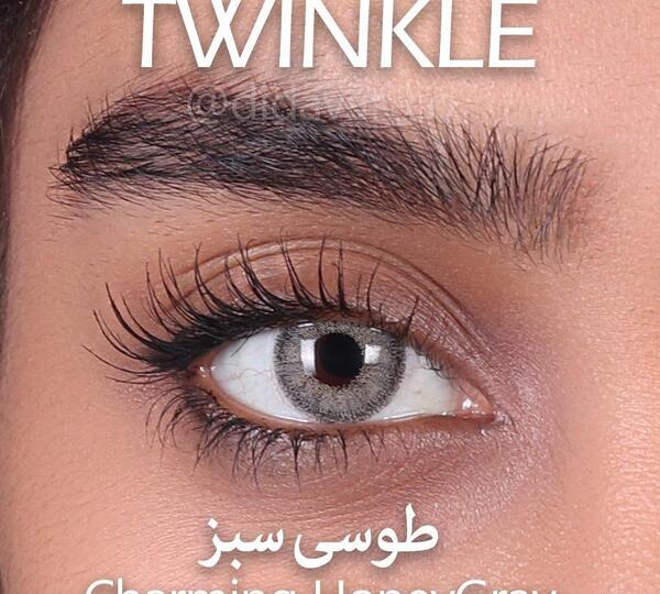 عکس لنز چشم سبز عسلی