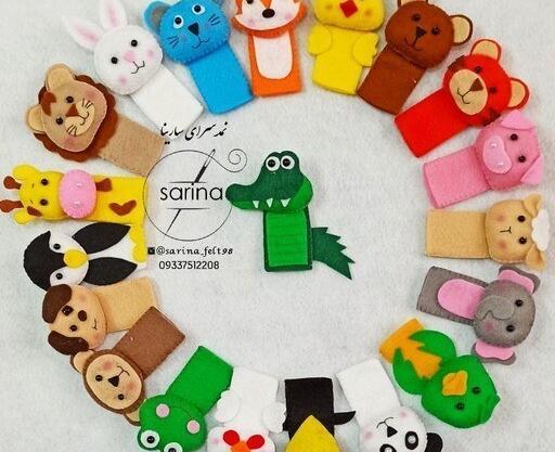 عکس عروسک نمدی حیوانات