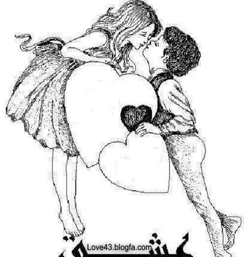 عکس های سیاه قلم عاشقانه