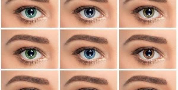 عکس لنز چشم دخترانه