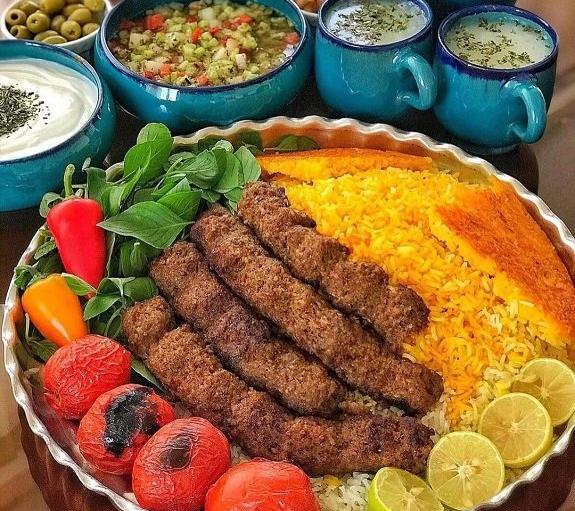 عکس از چلو کباب کوبیده