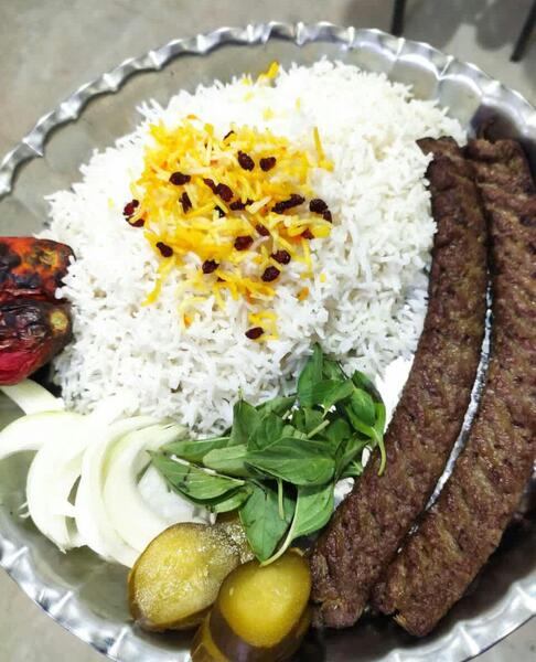 عکس از چلو کباب کوبیده