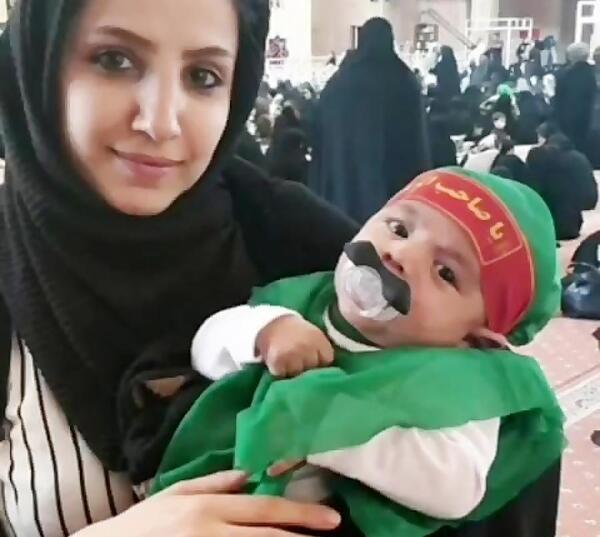 عکس شیرخوار حضرت علی اصغر