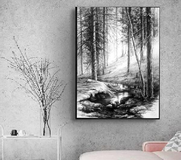 عکس طبیعت برای نقاشی سیاه قلم