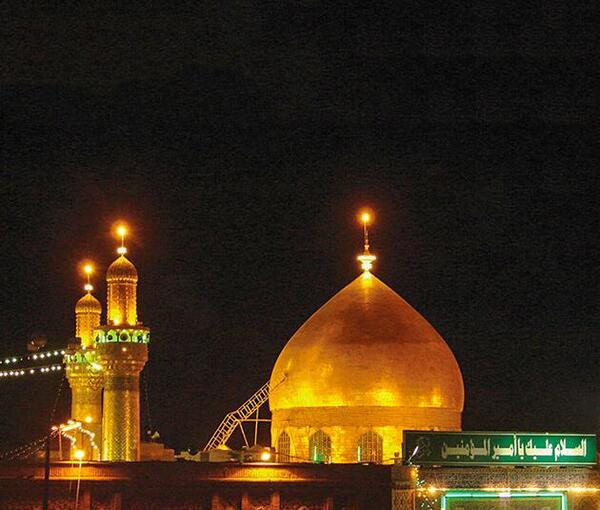 عکس از ضریح حضرت علی