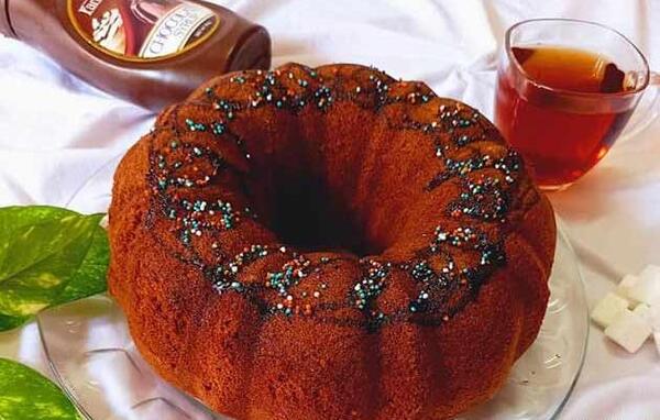 عکس چای و کیک خانگی