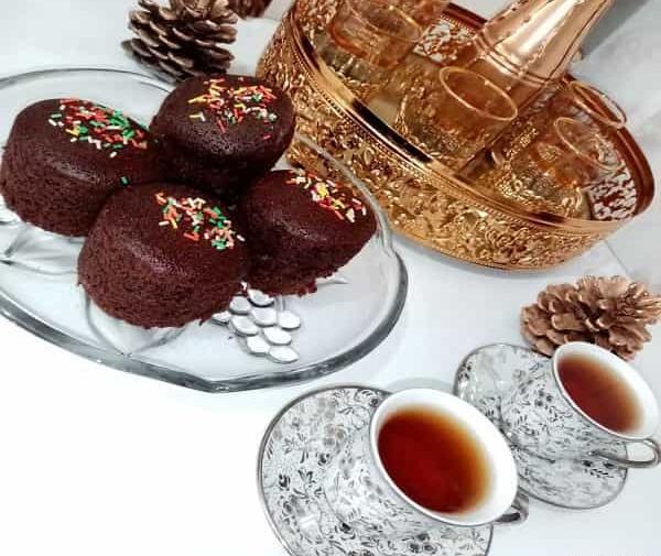 عکس چای دونفره با کیک