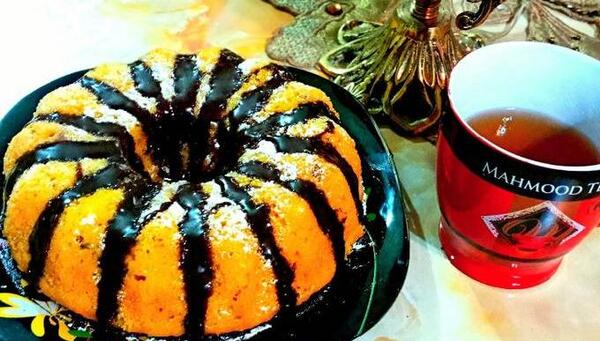 عکس چای دونفره با کیک