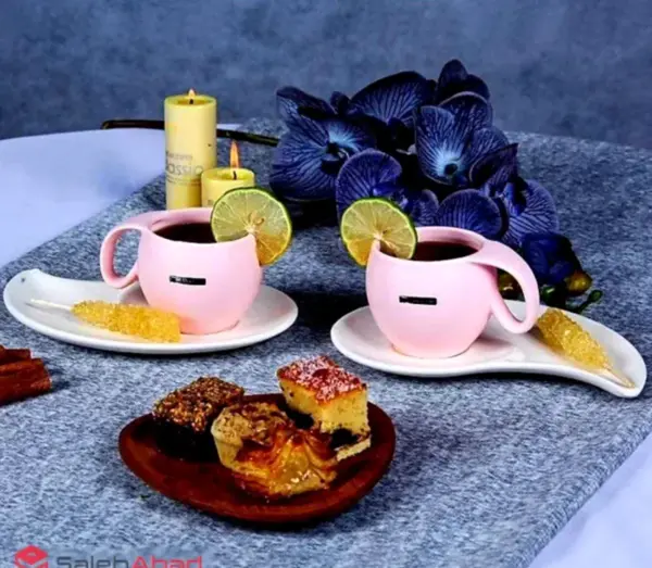 عکس چای دونفره با کیک