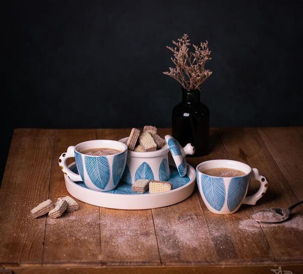 عکس چای دونفره در خانه