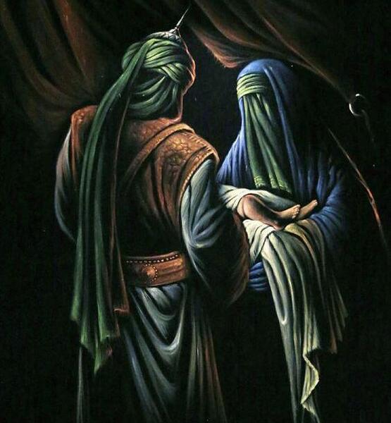 عکس حضرت علی اصغر روی دست امام حسین