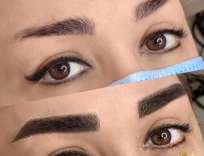 عکس تاتو ابرو زنانه