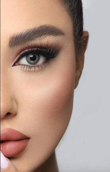 عکس لنز چشم عسلی