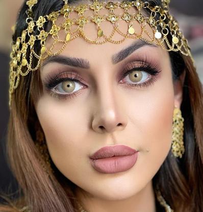 عکس لنز چشم عسلی