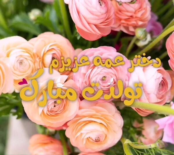 عکس تبریک تولد دختر عمه
