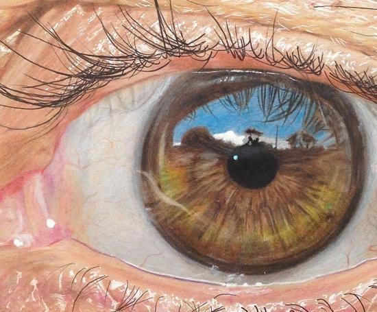 عکس چشم انسان برای نقاشی